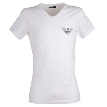 Armani SC V-Neck T-shirt Logo * Fri Frakt *