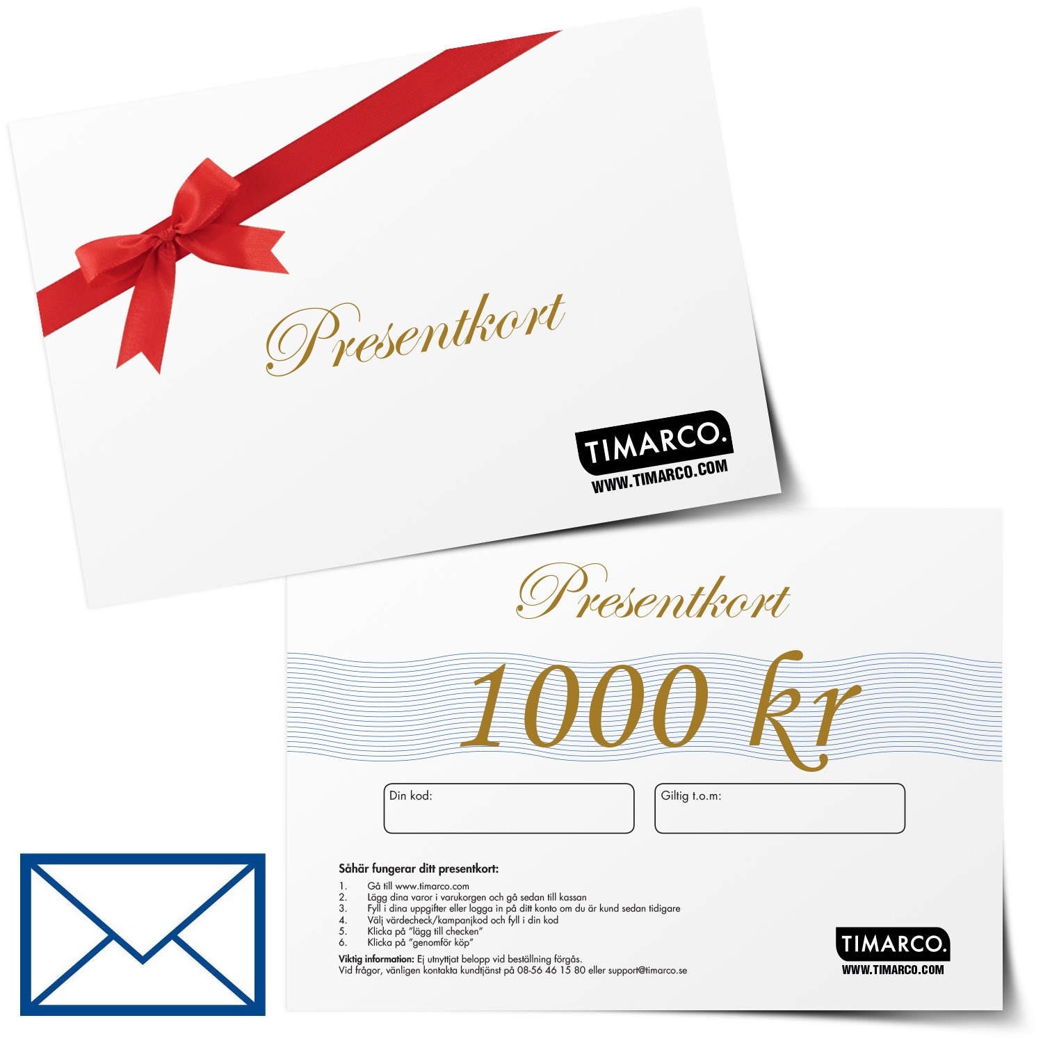 Presentkort 1000 kronor Papper Presentkort Övrigt Timarco.se