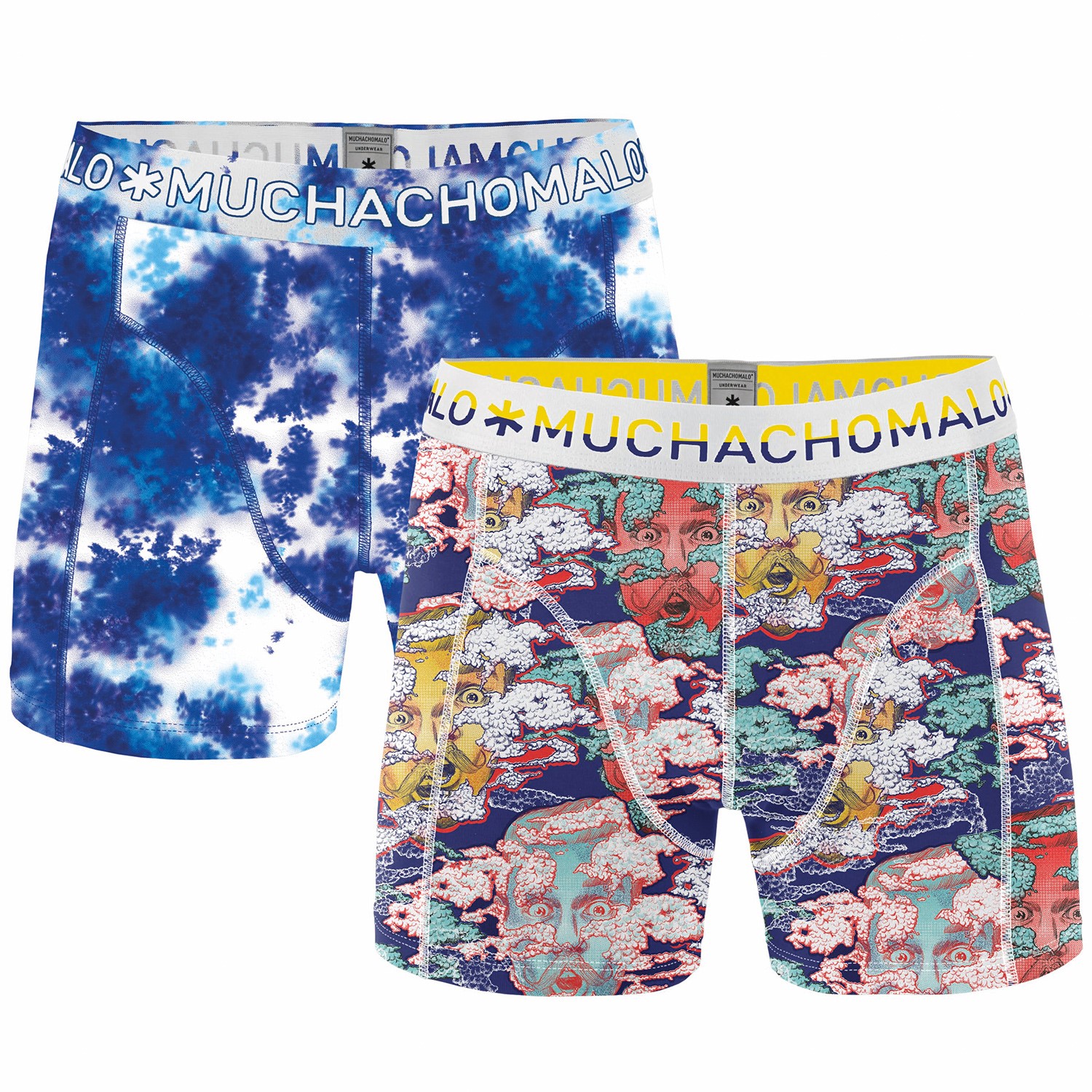 2 Pack Muchachomalo Head In The Clouds Boxer Print Boxer Trunks Underwear Timarco Eu