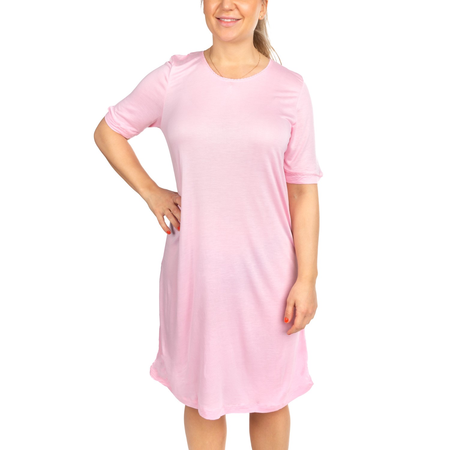 Trofe Bamboo SS Nightdress - Nightgowns - Nightwear - Underwear ...