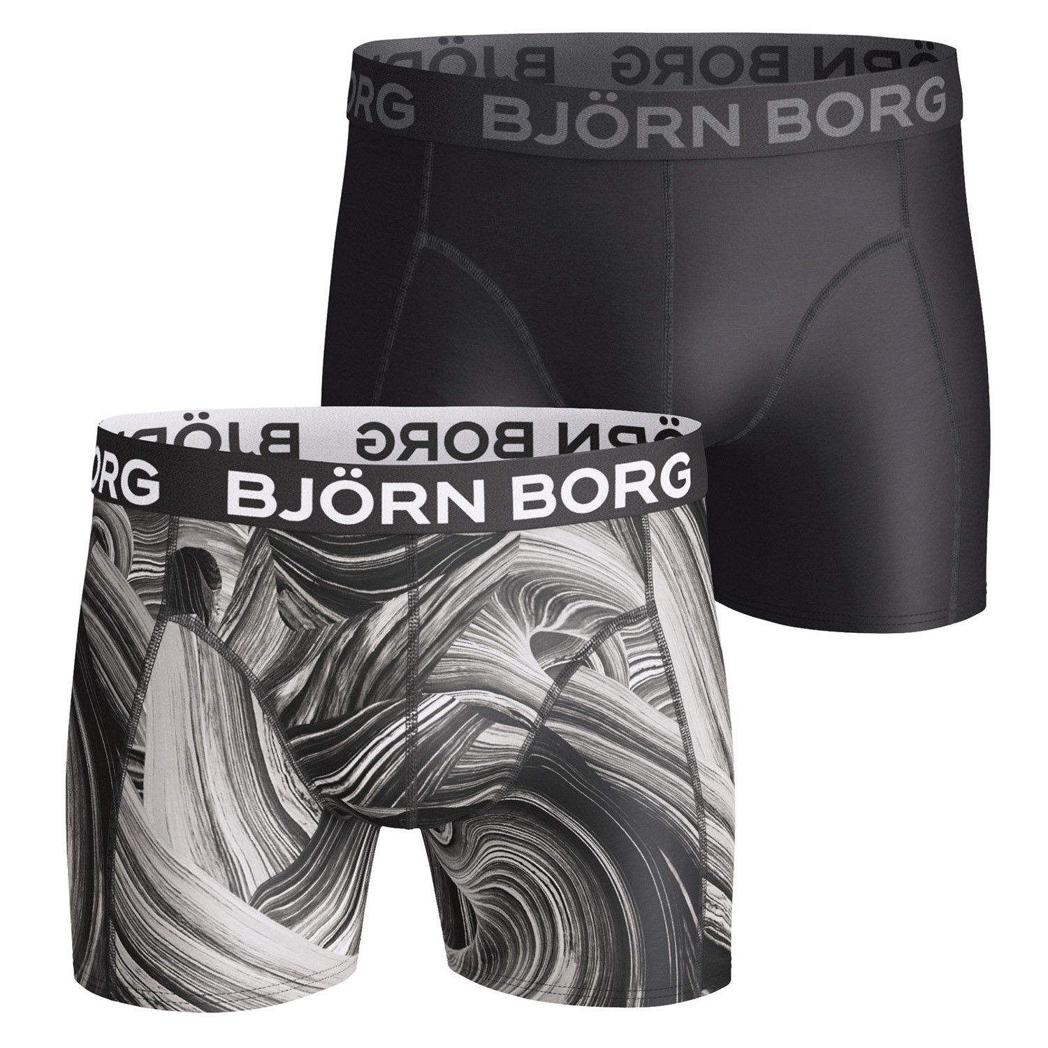 Wegversperring Zonder Europa 2-stuks verpakking Björn Borg Lightweight Microfiber Wave Shorts - Boxer -  Herenslips - Ondergoed - Timarco.nl