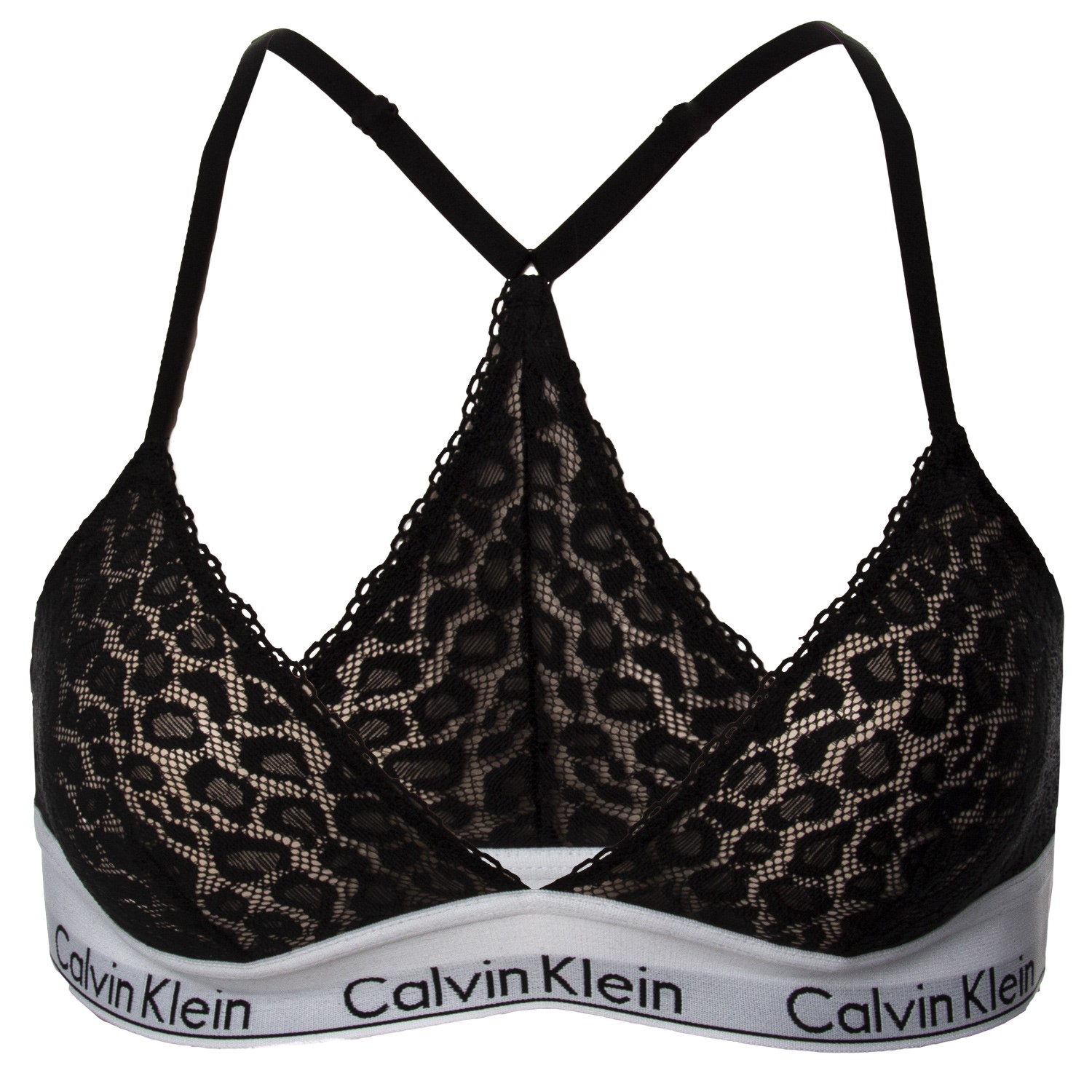 Calvin Klein Modern Cotton Unlined Triangle Bra-Black for Women