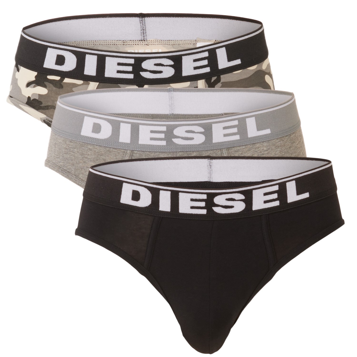 3-Pak Diesel Instant Look Briefs - Brief - Underbukser - -